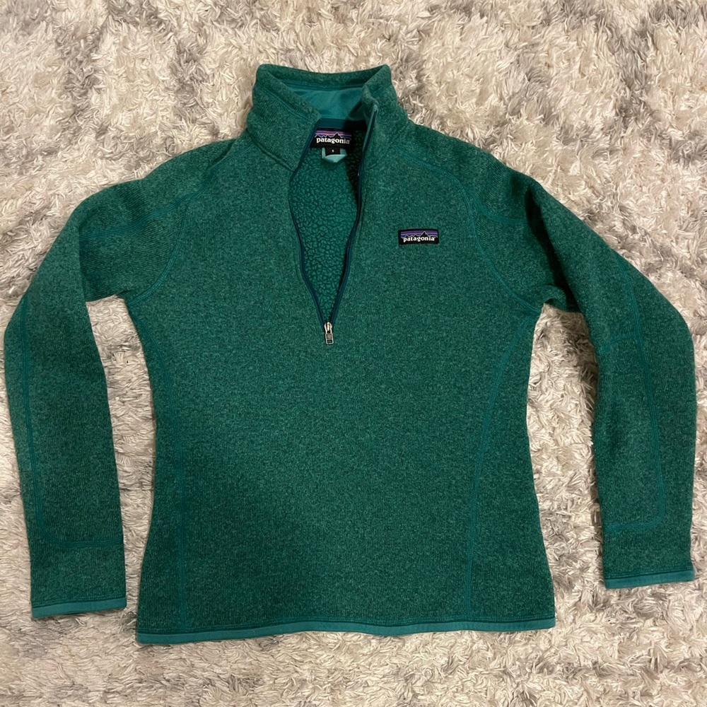 Patagonia Green Quarter-Zip Sweatshirt